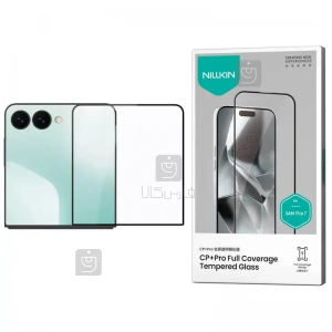 گلس تمام صفحه نیلکین گوشی سامسونگ Z Flip 7 مدل CP+ Pro