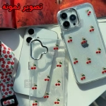 قاب دخترانه اکلیلی آلبالویی گوشی آیفون 14 پرو مکس