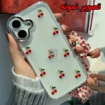 قاب دخترانه اکلیلی آلبالویی گوشی آیفون 14 پرو مکس