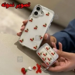 قاب دخترانه اکلیلی آلبالویی گوشی آیفون 14 پرو مکس