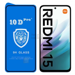 گلس تمام صفحه 10D Pro Plus گوشی شیائومی ردمی 15
