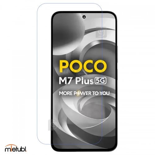 گلس شفاف میتوبل No Frame گوشی شیائومی Poco M7 Plus
