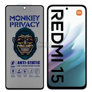 گلس پرایوسی آنتی استاتیک MonKey شیائومی ردمی 15