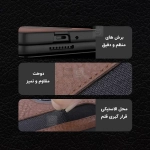 کاور چرمی نیلکینAoge Leather گوشی سامسونگ Z Fold 7