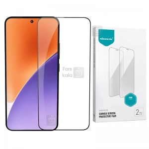 محافظ صفحه نمایش دو تایی نیلکین Xiaomi 15 Ultra مدل Impact Resistant Curved Film همراه با ابزار نصب