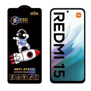 گلس آنتی استاتیک Space Man ESD شیائومی ردمی 15