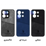قاب طرح چرم U.S.POLO گوشی شیائومی Poco M6 Pro 4G