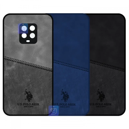 قاب طرح چرم U.S.POLO گوشی شیائومی نوت 9 پرو