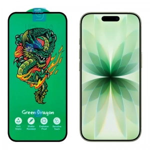 گلس تمام صفحه HORO Green Dragon گوشی آیفون 17