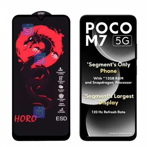 گلس فول هورو Red Dragon گوشی Xiaomi Poco M7 5G