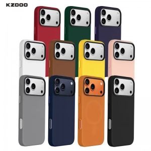 قاب چرمی مگ سیف دار K-ZDOO Mag Noble گوشی آیفون 17 پرو