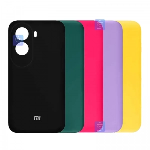 قاب سیلیکونی اصلی محافظ لنز دار شیائومی Poco M7 Plus