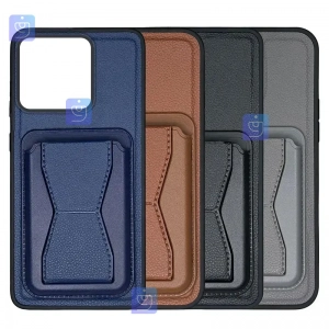قاب چرمی استندی جاکارتی دار گوشی آنر X5b Plus