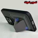 قاب چرمی استندی جاکارتی دار گوشی سامسونگ S23 Ultra