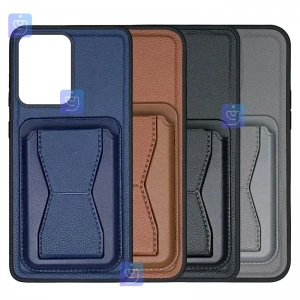 قاب چرمی استندی جاکارتی دار گوشی شیائومی Poco X7 Pro
