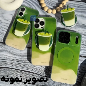 قاب ماچا مگ سیف دار گوشی آیفون 12 همراه با پاپ سوکت مگنتی
