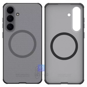قاب دودی مگ سیف نیلکین Super Frosted Shield Pro Magnetic Clear case سامسونگ S25 FE