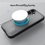 قاب دودی مگ سیف نیلکین Super Frosted Shield Pro Magnetic Clear case آیفون 17
