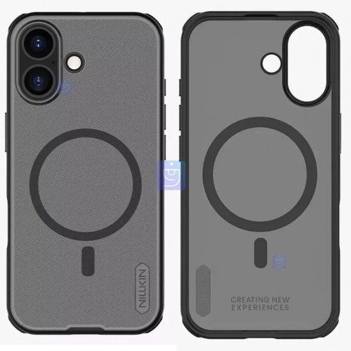 قاب دودی مگ سیف نیلکین Super Frosted Shield Pro Magnetic Clear case آیفون 17