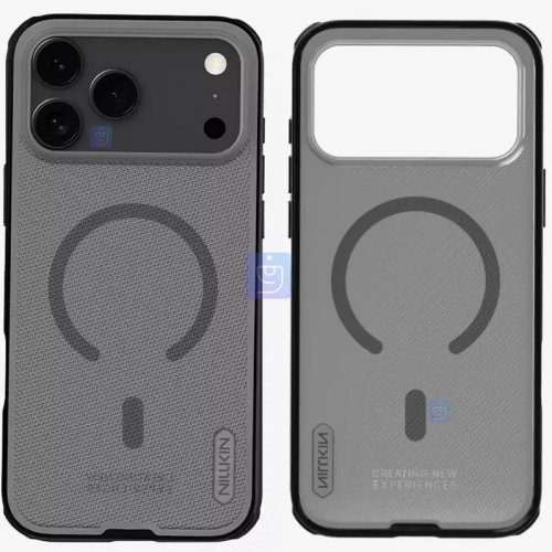 قاب دودی مگ سیف نیلکین Super Frosted Shield Pro Magnetic Clear case آیفون 17 پرو مکس