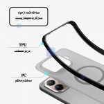 قاب دودی مگ سیف نیلکین Super Frosted Shield Pro Magnetic Clear case شیائومی 15T پرو