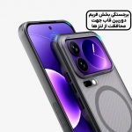 قاب دودی مگ سیف نیلکین Super Frosted Shield Pro Magnetic Clear case شیائومی 17 پرو مکس