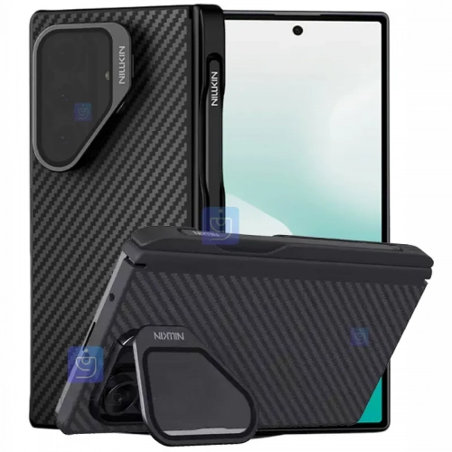 قاب لنز دودی استندی همراه با قلم Nillkin CarboProp Magnetic گوشی Z FOLD 7