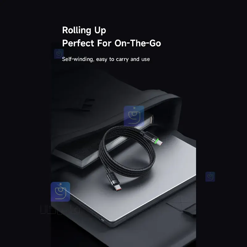 کابل شارژ سریع 60 وات تایپ سی به تایپ سی مگنتی مدل MCDODO CA-2000 MCDODO CA 2000 60W Magnetic Fast Charging Cable 1 8 کابل شارژ تایپسی مگنتی 60w مکدودو مدل CA-2000 | فارس کالا