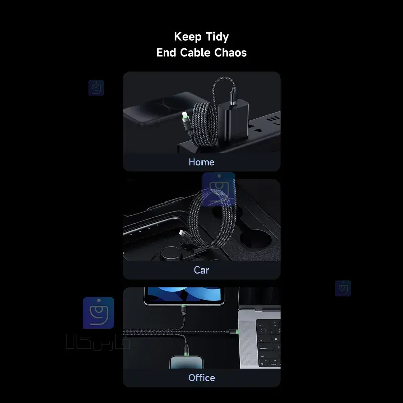 کابل شارژ تایپ‌سی به لایتنینگ مگنتی مک‌دودو CA-2010 | فارس کالا