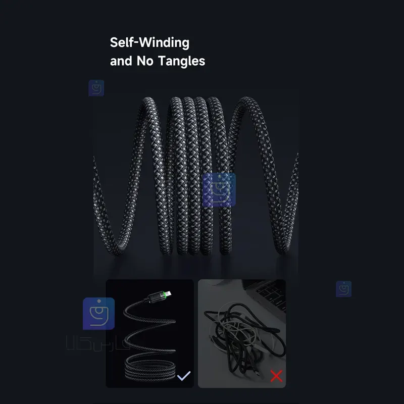 کابل شارژ تایپ‌سی به لایتنینگ مگنتی مک‌دودو CA-2010 | فارس کالا