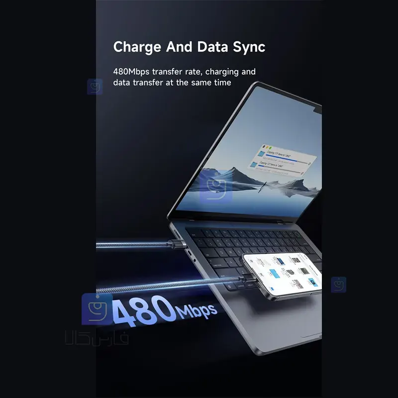 کابل شارژ تایپ‌سی به لایتنینگ مگنتی مک‌دودو CA-2010 | فارس کالا