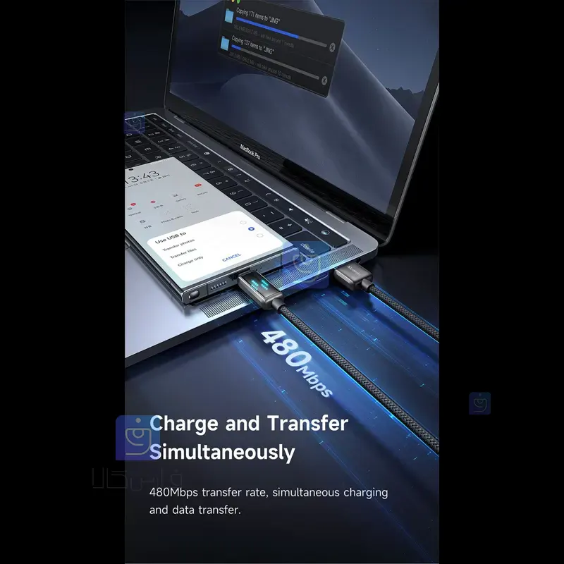 کابل شارژ 100 وات USB به Type-C مک‌دودو CA-2350 | فارس کالا