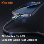 کابل شارژ سریع تایپ سی به لایتنینگ 36 وات کارپلی مدل MCDODO CA-2630