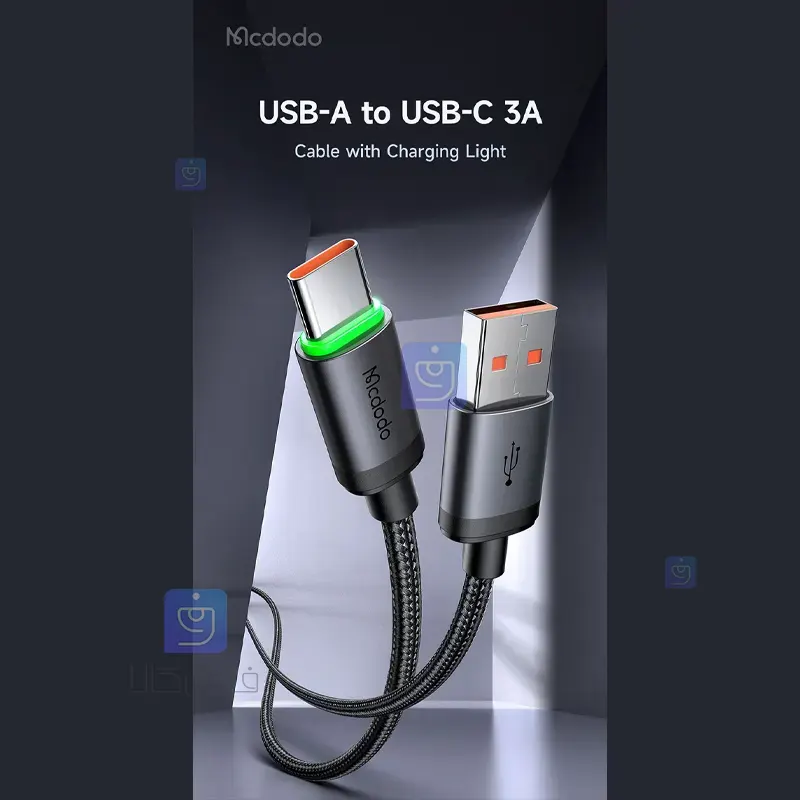 کابل شارژ USB به تایپ سی 60 وات مدل MCDODO CA-3960 | فارس کالا