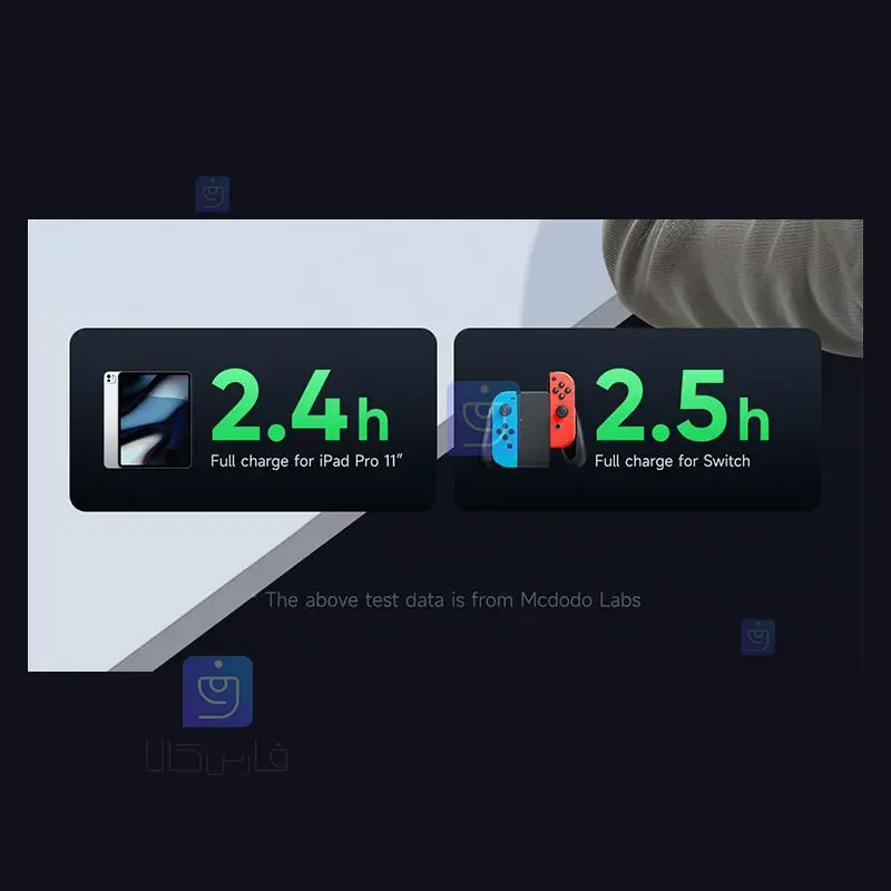 کابل شارژ تایپ‌سی به تایپ‌سی مک‌دودو CA-4250 | فارس کالا