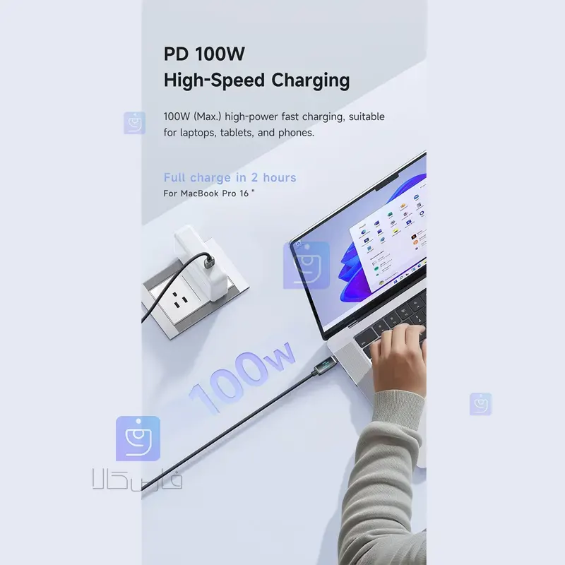 کابل شارژ تایپ‌سی به تایپ‌سی مک‌دودو CA-4250 | فارس کالا