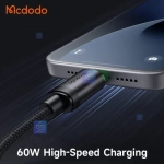 کابل شارژ سریع تایپ سی به تایپ سی 60 وات مک‌دودو مدل MCDODO CA-4410