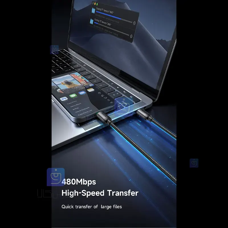 کابل شارژ تایپ سی به تایپ سی 60 واتی مک‌دودو مدل CA-4410 | فارس کالا