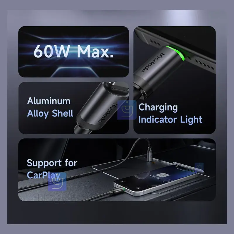 کابل شارژ تایپ سی به تایپ سی 60 واتی مک‌دودو مدل CA-4410 | فارس کالا