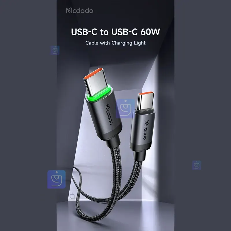 کابل شارژ تایپ سی به تایپ سی 60 واتی مک‌دودو مدل CA-4410 | فارس کالا