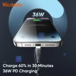 کابل شارژ سریع تایپ سی به لایتنینگ 36 واتی مک دودو مدل MCDODO CA-4571