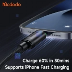 کابل شارژ سریع تایپ سی به لایتنینگ کارپلی مک دودو مدل MCDODO CA-4820