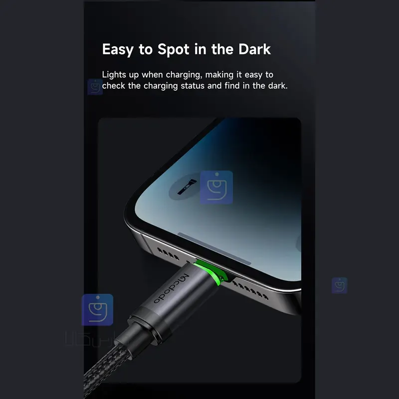 کابل شارژ تایپ سی به لایتنینگ کارپلی مدل MCDODO CA-4820 | فارس کالا