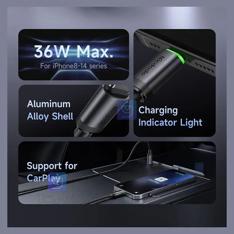 کابل شارژ تایپ سی به لایتنینگ کارپلی مدل MCDODO CA-4820 | فارس کالا