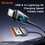کابل شارژ سریع لایتنینگ 3 آمپر با نمایشگر دیجیتال مدل MCDODO CA-5250