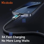 کابل شارژ سریع لایتنینگ 3 آمپر با نمایشگر دیجیتال مدل MCDODO CA-5250