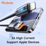 کابل شارژ سریع لایتنینگ 3 آمپر نشانگر ضربانی مدل MCDODO CA-5660