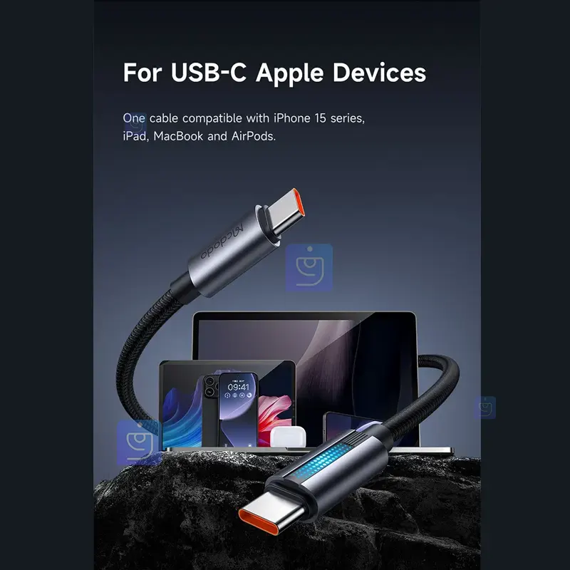 کابل شارژ سریع 100 وات تایپ‌سی مک‌دودو CA-5740 | فارس کالا