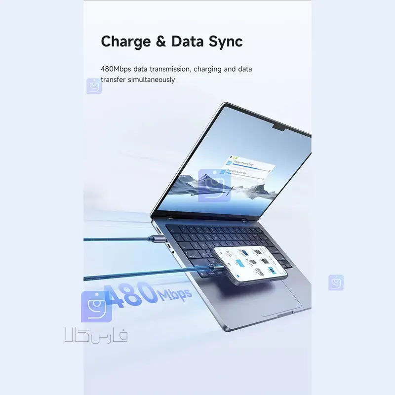 کابل شارژ سریع 100 وات تایپ‌سی مک‌دودو CA-5740 | فارس کالا