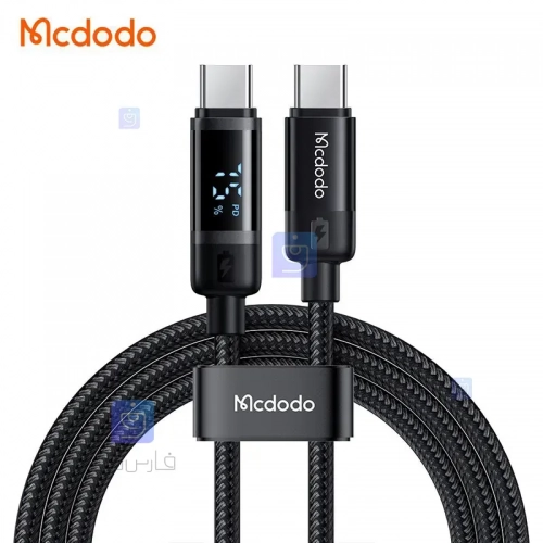 کابل شارژ سریع 60 وات تایپ سی به تایپ سی با نمایشگر دیجیتال مدل MCDODO CA-5780